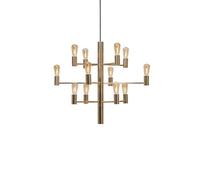Herstal Lustre Manola 12 lumières Satin brass