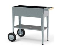 Herstera 08933801 Jardinière surélevée avec Roues en polyuréthane galvanisé 35 x 75 x 80 cm