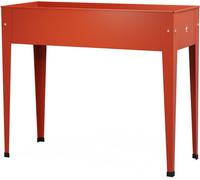 Herstera Garden Métal Lit surélevé Urban Rouge 100x40x84 cm