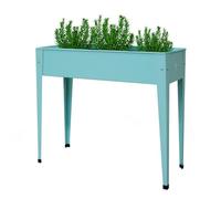 herstera Hochbet Metal | Mint Urbain | 100x40x84 cm | Lit Haut et Plante pour Le Balcon ou Le Jardin
