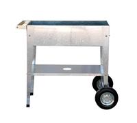 HERSTERA-Potager urbain à roulettes 52 Litres Acier Galvanisé 75x135x80 cm