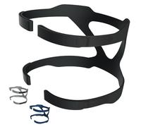 Hersvin CPAP Bandeau Universel, Sangles de Remplacement Serre-tête Ultraléger Confortable Bonne Elasticité Compatible avec Plupart des Masques Nasaux et Facials pour Respironics Resmed Resmart (Noir)