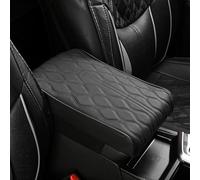 HERTC Automobile Armrest Pad pour VW Amarok 2010-2024, Accoudoir Padde Voiture Imperméable Coussin d'accoudoir en Cuir Voiture Interieur,Black