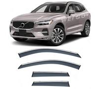 HERTC Déflecteurs Auto pour Volvo XC60 MK2 2018-2023-2025, Deflecteur Vitre Voiture Deflecteurs d'air Déflecteurs Vent Durable Déflecteurs de Fenêtre
