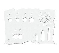 Herterich Products Pochoir aérographe avec Trous de Balle - Pochoir Bullet Stencil - Modèle de Graffiti et de Tatouage - Réutilisable et résistant aux solvants - Mylar 0,1-0,2 cm - pour Sprays