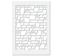 Herterich Products Pochoir aérographe - Pochoir pour briques - Film Mylar de qualité supérieure - Résistant aux solvants - Pour tatouage et graffiti