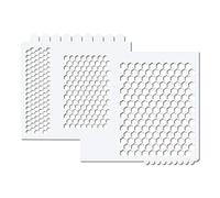Herterich Products Pochoir Airbrush Nid d'abeille | Honeycomb Stencil pour graffiti et tatouage | Réutilisable & résistant aux solvants | Mylar 0,1-0,2 cm | Pour sprays, acrylique & aérographe