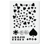 Herterich Products | Pochoir Airbrush | Pochoir pour cartes à jouer | Film Mylar de haute qualité | Résistant aux solvants | Modèle de tatouage et graffiti