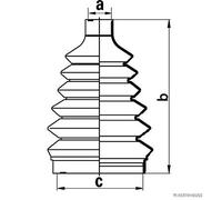 HERTH+BUSS JAKOPARTS J2860903 Jeu de joints-soufflets 96243578