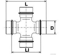 HERTH+BUSS JAKOPARTS J2929001 Joint, arbre de transmission pour ISUZU,OPEL