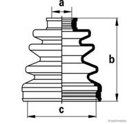 Herth+Buss Jakoparts Mugissement Arbre Arrière pour Honda Civic VI