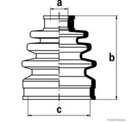 Herth+Buss Jakoparts Mugissement Arbre D'Entraînement Avant pour Hyundai Getz