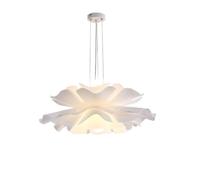 Hertl Éclairage suspendu en forme de fleur, luminaire suspendu en forme de lotus, pétales en acrylique, for salon, maison, entrée, île, couloir, lustre, bar, café, lumières décoratives, tendance, prat