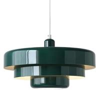 Hertl Lampe à suspension en métal de style nordique, abat-jour suspendu de personnalité créative, suspension supérieure encastrée, lustre simple à base E27, luminaires décoratifs for balcon de restaur