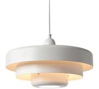 Hertl Lampe à suspension en métal de style nordique, abat-jour suspendu de personnalité créative, suspension supérieure encastrée, lustre simple à base E27, luminaires décoratifs for balcon de restaur