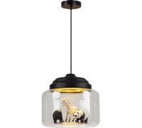Hertl Luminaires suspendus LED 12 W 3000 K avec ornement animal for îlot de cuisine, lampes suspendues en verre for cuisine, salon, chambre à coucher, couloir (Color : 1)