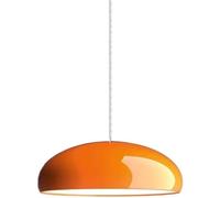 Hertl Lustre de style industriel nordique, abat-jour de lampe suspendue en métal à vis E27, luminaires de plafond, salon salle à manger cuisine décoration suspension (Color : Orange, Size : 45cm)