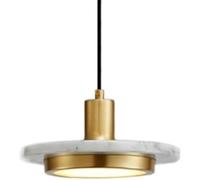 Hertl Lustre en marbre de style nordique, suspension de personnalité créative, lampe suspendue à lumière chaude LED, plafonnier encastré, luminaires de décoration de restaurant de chambre à coucher (