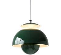 Hertl Lustre en métal de style nordique, abat-jour de suspension de couleur créative, suspension LED tricolore, lampe suspendue de plafond intégrée, chambre à coucher, salle à manger décorée avec des
