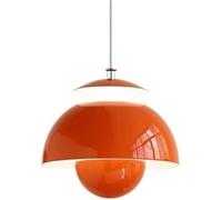 Hertl Lustre en métal de style nordique, abat-jour de suspension de couleur créative, suspension LED tricolore, lampe suspendue de plafond intégrée, chambre à coucher, salle à manger décorée avec des