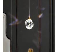 Hertl Lustre, Nordique Classique LED Cube Cristal Suspension Îlot de Cuisine Au-dessus de L'Évier Petite Lampe Suspendue Or Moderne Plafond Pendentif Éclairage Unique Salle À Manger Lustre for Chambre