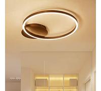 Hertl Plafonnier LED encastrable à anneau circulaire minimaliste, plafonnier LED moderne en acrylique proche de l'éclairage du plafond for chambre à coucher et salon (23,5'', lumière neutre)(Warm Ligh