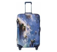 HERTqwop Fantasy Wonderland Housse de protection anti-rayures pour valise de 45,7 à 81,3 cm, Noir , XL