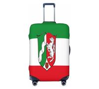 HERTqwop Housse de protection anti-rayures pour valise de 45,7 à 81,3 cm avec drapeau de Rhénanie du Nord Westphalie, Noir , L