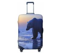 HERTqwop Polar Bears Housse de protection anti-rayures pour bagages de 45,7 à 81,3 cm, Noir , XL