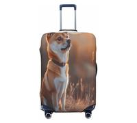 HERTqwop The Puppy Under The Sunset Housse de protection anti-rayures pour valise de 45,7 à 81,3 cm, Noir , XL