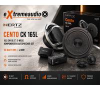 Hertz CK 165 L Kit Audio 2 Voies 165 mm avec Woofer Profil Slim, Tweeter Dôme 26 mm, Filtres Passifs CCX et Grilles Incluses, 300W Max, 4 Ohms pour Espaces Réduits