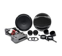 Hertz CPK 165 Kit Audio Voiture 2 Voies 165mm avec Woofers, Tweeters Tetolon 29mm, Filtres Passifs CPCX 2, Grilles, 105W RMS 315W Max, 4 Ohms, Profondeur 65.5mm, Noir