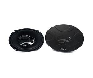 Hertz DCX 690.3 Haut-Parleur Coaxial 3 Voies pour Voiture, 90 WRMS, 180W Peak, 6 x 9 Pouces (150 x 230 mm), 4 Ohm, 45 Hz à 21 KHz, 93 DB, 12V, avec Grille, Noir