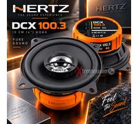 Hertz Dieci DCX 100.3 10 cm Système coaxial 2 voies 1 paire / 2 pièces LOT...