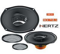 Hertz Dcx 710.3 Paire Enceintes Haut-Parleurs Ovales 3 Voies 300W 17X25CM +