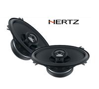 Hertz DCX 460.3 - Haut-parleurs coaxiaux 2 Voies 4"x6", 120W Max, Tweeter à dôme PEI et cône Papier traité pour Une réponse linéaire