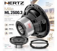 HERTZ ML 2500.3 - SUBWOOFER 25 cm, 4 Ohm, 700 Watt RMS Subwoofer 25 cm