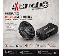 Hertz MP 28.3 - Tweeter Voiture 35 mm avec dôme Tetolon, 180W Peak, réponse étendue et précise pour installations Hi-FI
