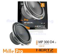 Hertz MP 300 D4.3 Ligne Mille Pro Caisson de Basse 4 + 4 Ohm 1200W 600W RMS 30CM