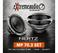 HERTZ MP 70.3 - SET MILIEU DE GAMME 70mm avec grille haut-parleurs - 1 paire