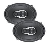 Hertz MPX 690.3 Haut-Parleur Coaxial Trois Voies 6x9 Pouces 260W avec Bobine Cuivre 38mm, Tweeter Tetolon Néodyme et Grilles Métalliques, Noir, 3-Way 6x9 inch