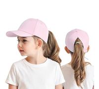 HERUAI Casquette de Baseball pour Enfant avec Queue de Cheval - pour Fille et garçon - Visière de Golf - Protection UV - Casquette d'été Junior - Casquette de Tennis - Visière UPF 50+