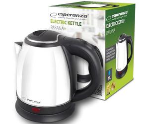 Hervidor Esperanza EKK128W Blanco Acero Plástico en acier inoxydable 1350 W 1 L 5901299966495