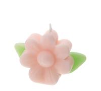 Hervit Bougie fleur en cire avec boîte transparente 7,5 x 4 x 5,5 cm 4 variantes (1 pièces) Rose