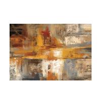 HERW Impression sur Toile Peinture À l'huile d'or De Style Nordique sur Affiches Et Impressions sur Toile Art Mur Photos pour Salon Décor À La Maison