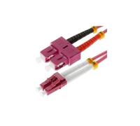 Herweck LWL Patch Cable 115762 20.0m 50/125um OM4 - SC Duplex To LC Duplex Erikaviolett