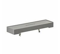 Herzbach Ceo receveur de douche 36.220120. 2000 .09 260 x 68 mm, surface plastique grise