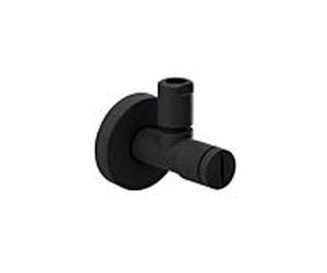 Herzbach Deep Black d'équerre design match0 23.954780. 2000 .12 noir mat, raccordement mural 2000 / 2 "