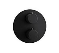 Herzbach Deep Black Herzbach Deep Black 23.503050. 2000 .12 2 Verbraucher , noir mat, thermostat de douche