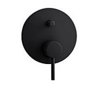 Herzbach Deep Black Herzbach match0 23.220035. 2000 .12 noir mat, pour remplissage de bain et mitigeur douche